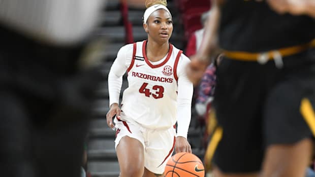 Razorbacks Makayla Daniels against UAPB
